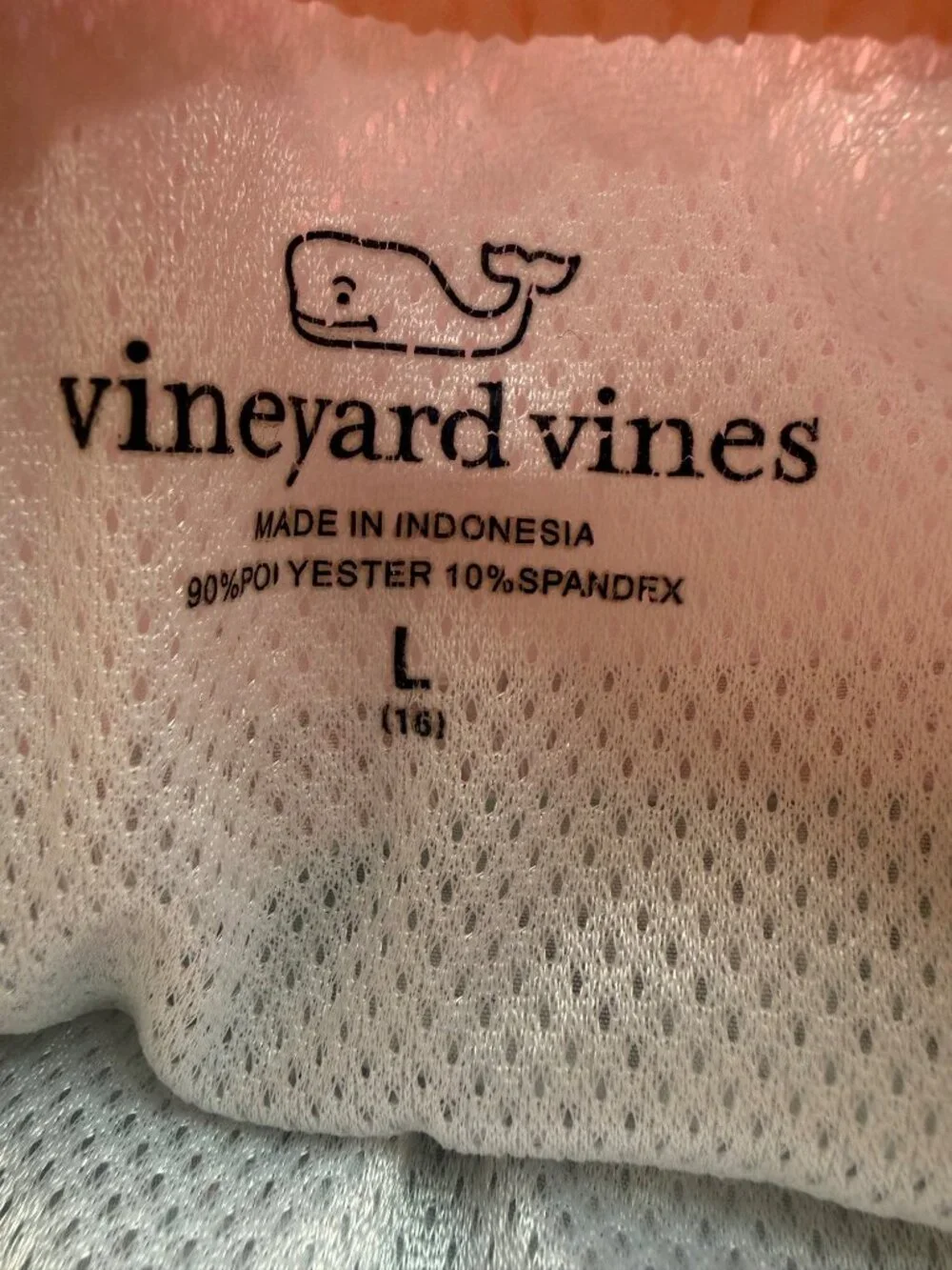 Vineyard Vines Boys Swim Shorts Size 16 Lined Trunks Blue / Peach